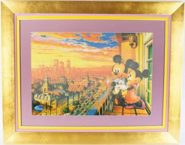 Micky & Minnie 3D Bild Lenticular Print / gerahmt / framed