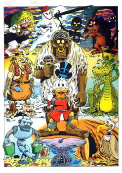 DON ROSA Druck DAGOBERT DUCK und die MONSTER!