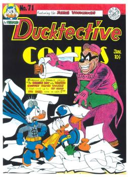 DON ROSA Parodie Druck / parody print DUCKTECTIVE DETECTIVE comics 71
