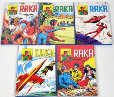 RAKA Buch 1-5 - TOP Zustand - 3x OVP - Hethke Verlag