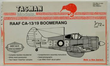 RAAF CA-13/19 BOOMERANG  1/72 model kit  TASMAN MODELS