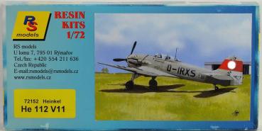 Heinkel He 112 V11 1/72 model kit RS Models 72152