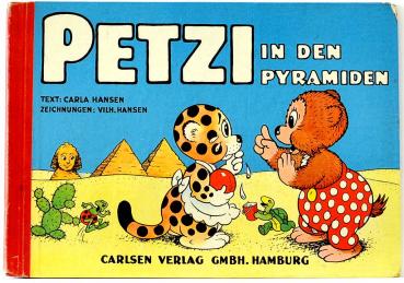 Petzi in den Pyramiden - Carlsen Verlag 1950er Jahre