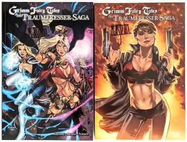 Grimm Fairy Tales,  Traumfresser Saga 1 + 2 Variant - signiert von Asrar, Panini