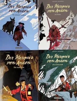 Der Marquis von Anaon Band 1-4, alle signiert von Bonhomme - Salleck