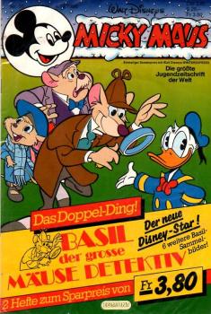 Micky Maus Heft 50 / 1986 OVP inkl. Panini-Sticker Basil & Winterexpress Heft