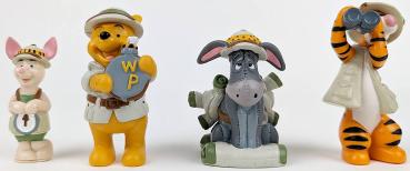 Winnie The Pooh Safari PVC - 4 Figuren, kompletter Satz - TOP - Disney Park