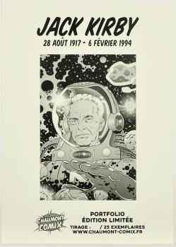 Jack Kirby Portfolio 2017 - 6 Drucke plus 2 Seiten - Chaumont Comix