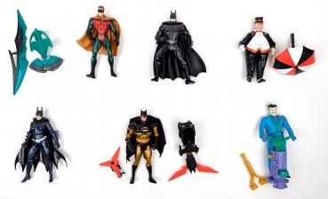 6 x Batman Action Figuren Konvolut #14 - Mattel Kenner usw.