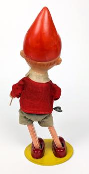 Alte Pinocchio Aufzieh-Figur Trommler - Blech, Textil und Kunststoff - Japan