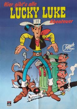 Lucky Luke Poster 1980er - Webeposter NEUWERTIG - Columbia Pictures