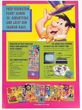 Fred Feuerstein - 1980er Werbeflyer A4 - Hanna-Barbera Productions