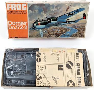 Dornier Do.17Z-2 1/72 model kit - historisch korrekt - Frog F205