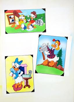 Disney-Originalzeichnung aus "Eine Ente wie du und ich" 1984 Disney Fotoalbum 1