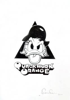 Disney-Original, Quackwork Orange, Tuschezeichnung signiert