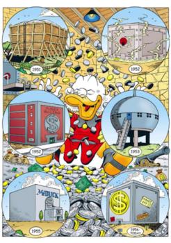 DON ROSA PORTFOLIO 60 Years Of Scrooge McDuck SIGNIERT LIMITIERT 222 Ex.