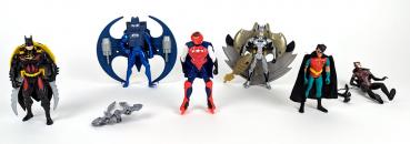 6 x Batman Action Figuren Konvolut #20 - Mattel Kenner usw.