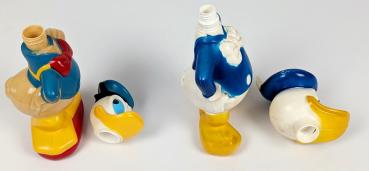 Donald Duck 2x Figur / Shampoo Flaschen - Hersteller unbekannt