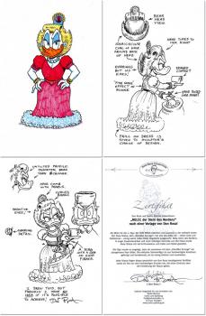 DON ROSA NELLY / GOLDIE & extra Signatur - GOLDSET PP 2/3 - LIM. & SIGN. FIGUR