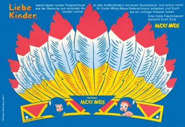 Micky Maus Beilage aus Heft 7 / 1974 - Federschmuck