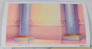 Preview: Asterix in America Original Production Cel Zeichentrickfolie + Backround