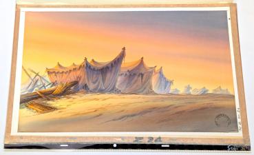 Preview: Asterix in America Original Production Cel Zeichentrickfolie & Backround!!