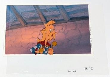 Asterix in America! Original Production Cel / Zeichentrickfolie + Backround