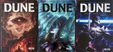 DUNE Haus Corrino 1-3, jew. limitiert & Druck - alle Bände OVP - Splitter Verlag