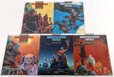 Brennendes Herz Band 1-5, alle Bände neu / OVP - Kult Editionen
