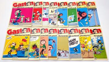 Gaston Band 1-16 - klassische Ausgabe (1985-1993) - Top Zustand, Carlsen Verlag