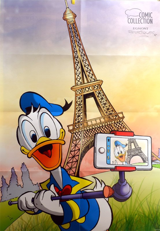 Comic und Spielzeug - Disney Donald Duck Poster 60x80cm, handsigniert v.  Rodriguez, Egmont
