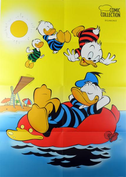 Disney v. Spielzeug Rodriguez, Poster Donald - und Egmont Comic handsigniert 60x80cm, Duck