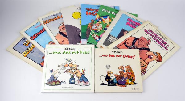 Zur Auswahl: Ver. Comics von Ralf König, Carlsen & Rosa Winkel & Janssen Verlag