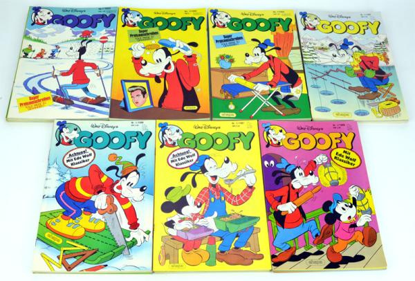 GOOFY 7 Jahrgänge komplett 1982 - 1988, Ehapa Verlag, TOP Z:0-1