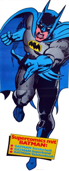 BATMAN RIESEN POSTER original 1970er / 70's Supie-Shop Ehapa Verlag SUPER SELTEN