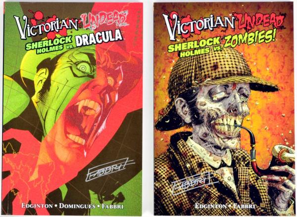 Victorian Undead - Sherlock Holmes vs. - kompl. 1+2 - signiert - Panini 2010