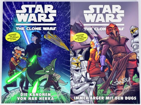 Star Wars: The Clone Wars - Band 8+9 - signiert - SC Panini - neuwertig