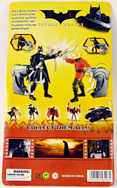 BATMAN BEGINS Action Figurine Set Demon Batman & Batman on Batbike