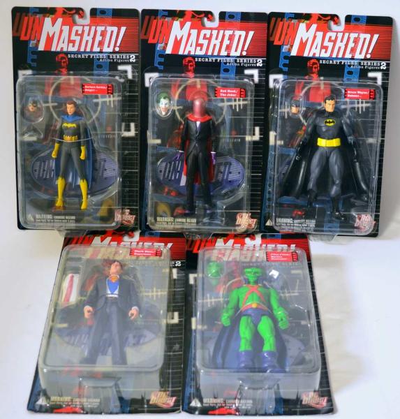 UNMASKED Action Figurines Series 2 complete Set of 5 DC Direct
