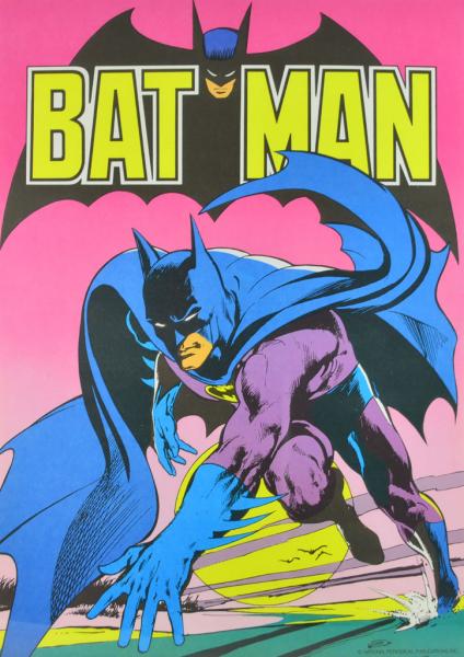 BATMAN Original 1974 Neal Adams Werbeplakat / Poster 59 cm x 42 cm Ehapa Z:1