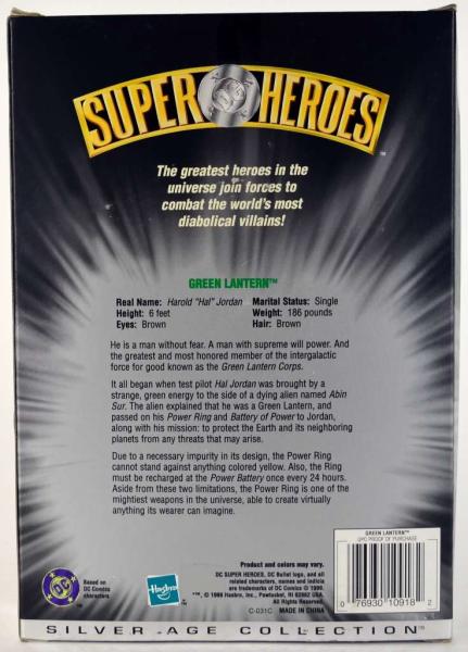 GREEN LATERN SUPER HEROES SILVER AGE COLLECTION - Hasbro 1999 - factory sealed