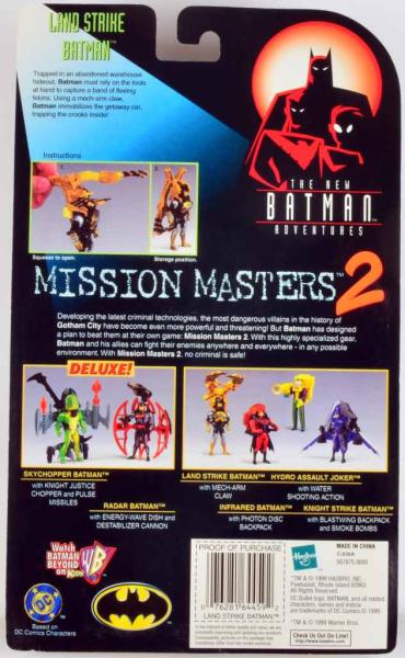 LAND STRIKE BATMAN - MISSION MASTERS 2 - THE NEW BATMAN ADVENTURES - KENNER