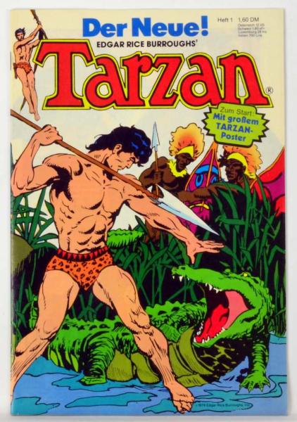 TARZAN Heft Nr. 1 mit Poster - Z: 0-1, EHAPA Verlag 1979