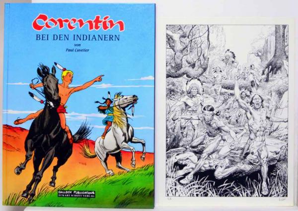 Corentin bei den Indianern - Vorzugsausgabe mit lim. Druck # 28/250