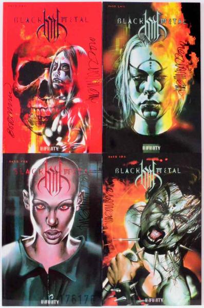 Black Metal 1-4 , alle Bände signiert von Timo Wuerz - Infinity