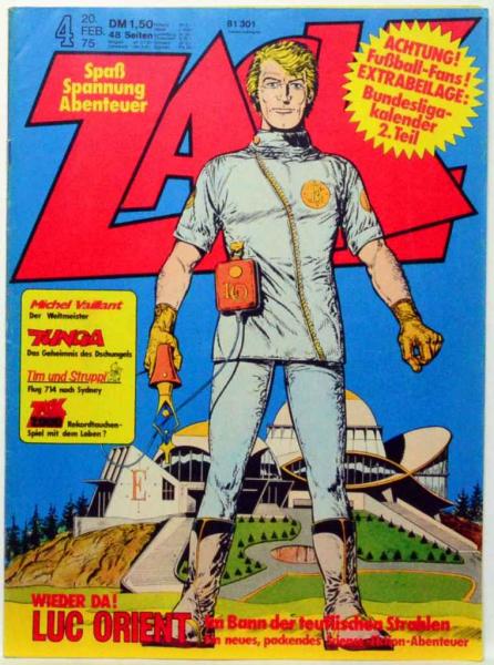 ZACK - Heft 4 / 1975 - Z: 1- mit Tim und Struppi / Koralle Verlag