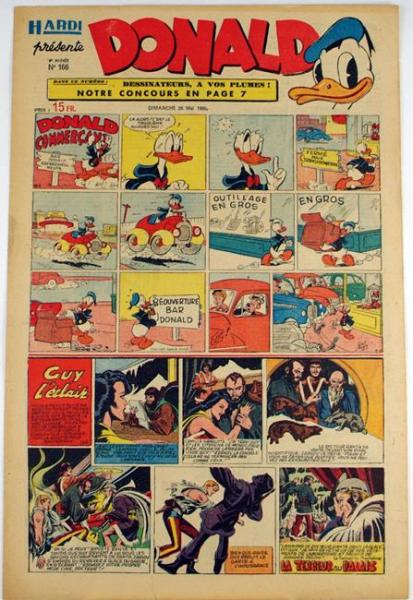 Hardi presente Donald franz. Donald Zeitung No.166 1950