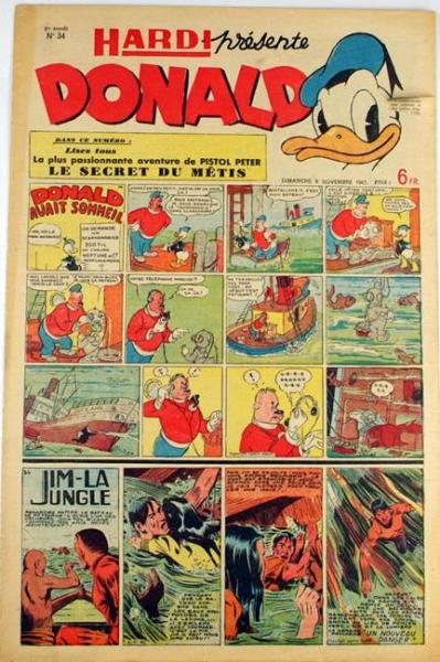 Hardi presente Donald franz. Donald Zeitung No. 34 1947