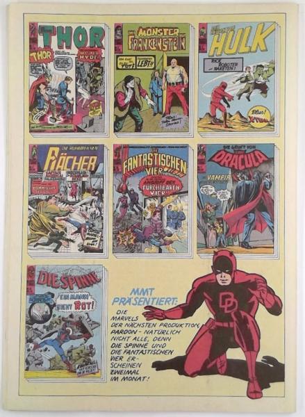 DIE RÄCHER Nr. 16 gut bis sehr gut / Z: 1-2, Marvel - Williams ab 1974