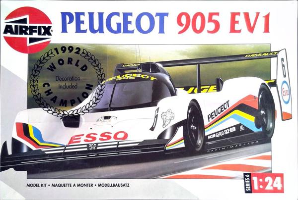 PEUGEOT 905 EV1 1992 World Champion Decoration 1/24 model kit - AIRFIX 06419